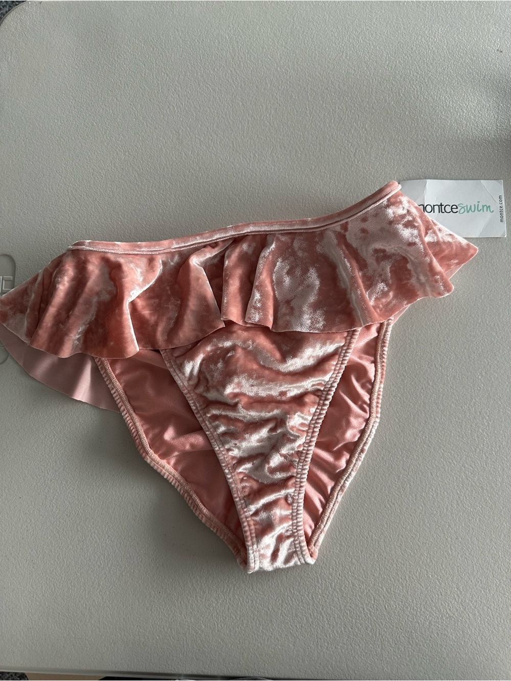 Pink crush Tamarindo ruffle bikini bottom swimsuit